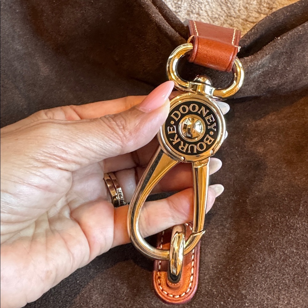 Dooney Bourke cocoa suede hadbag - Picture 9 of 12